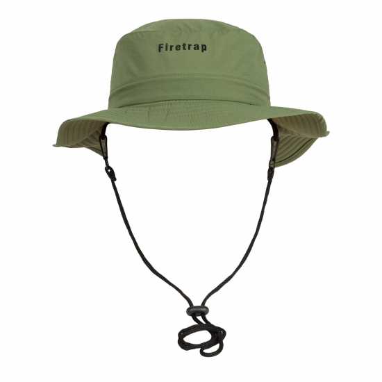 Firetrap Рибарска Шапка Bucket Hat Adults Зелено Mens