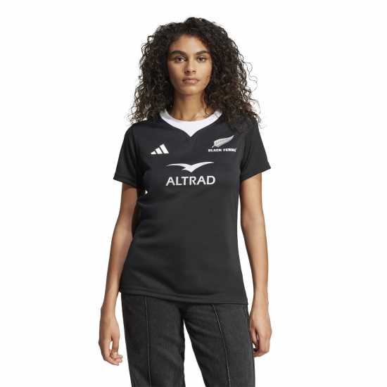 Adidas Домакинска Футболна Фланелка Black Ferns Home Shirt 2024 Womens  Дамско облекло плюс размер