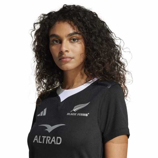 Adidas Домакинска Футболна Фланелка Black Ferns Home Shirt 2024 Womens  Дамско облекло плюс размер