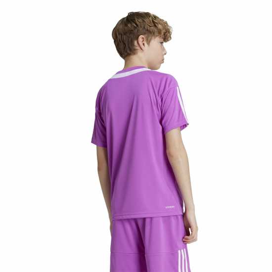 Adidas Тениска Sereno Aeroready Juniors T Shirt ЛилавоПръскане/Бял 