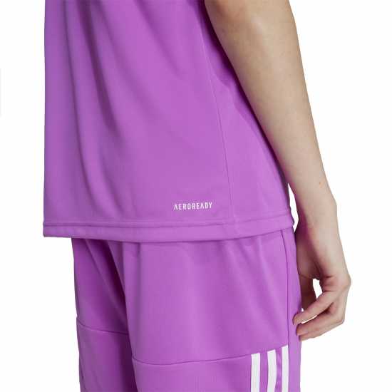 Adidas Тениска Sereno Aeroready Juniors T Shirt ЛилавоПръскане/Бял 