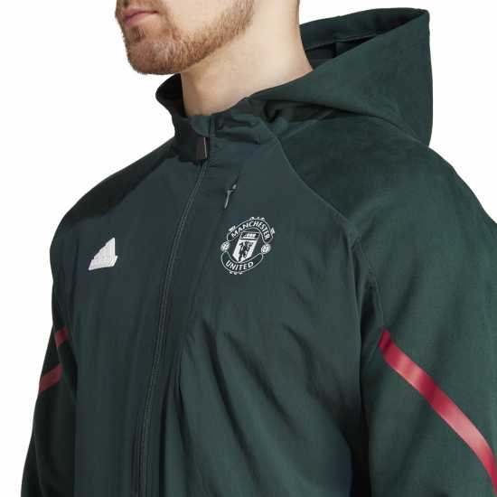 Adidas Manchester United Gameday Full-Zip Hoodie Adults  Мъжки суитчъри и блузи с качулки