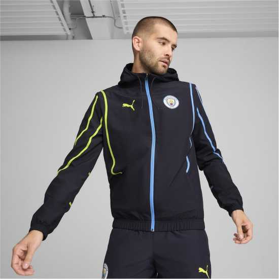 Тъкано Горнище Puma Manchester City Pre Match Woven Jacket 2024 2025 Adults  Футболни тренировъчни якета