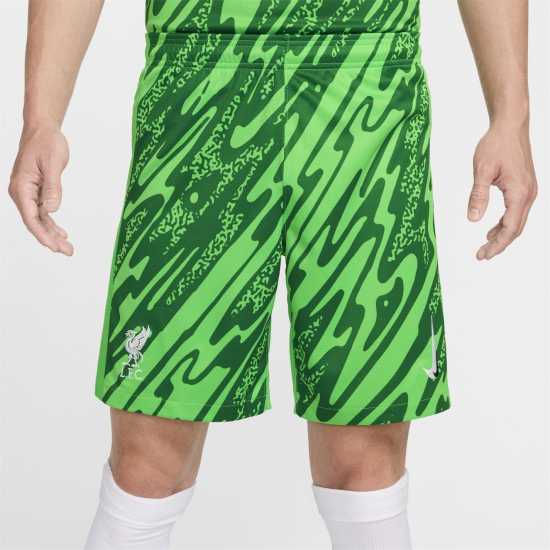 Nike Liverpool Goalkeeper Shorts 2024 2025 Adults Зелено Искрено 