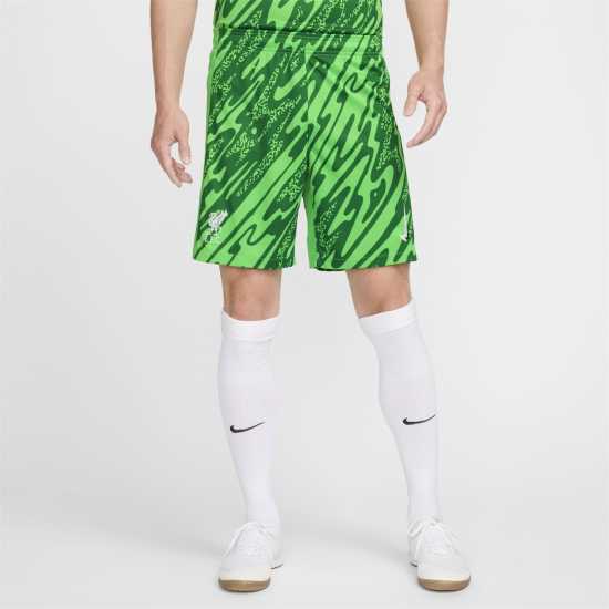 Nike Liverpool Goalkeeper Shorts 2024 2025 Adults Зелено Искрено 