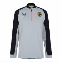 Мъжко Горнище С Цип Castore Wolves Quarter Zip Top Mens Перла Мъжко облекло за едри хора