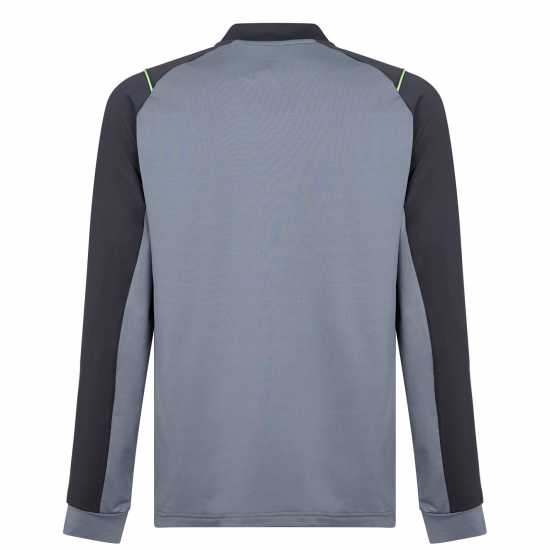 Мъжко Горнище С Цип Castore Wolves Quarter Zip Top Mens Черно/Злато Мъжко облекло за едри хора