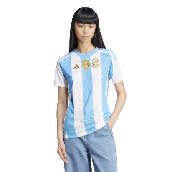 Adidas Домакинска Футболна Фланелка Argentina Home Shirt 2024 Womens  Дамско облекло плюс размер