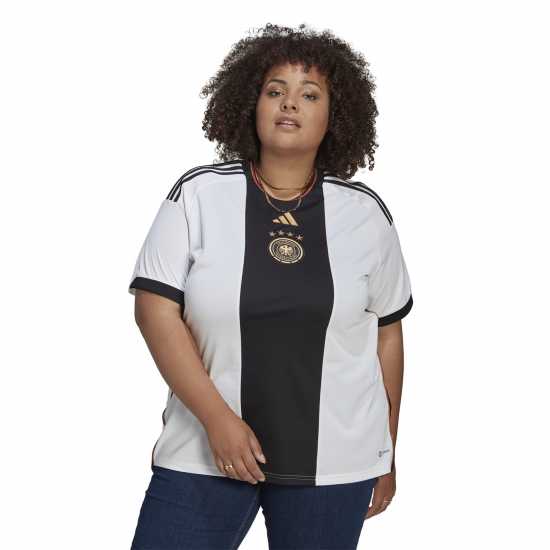 Adidas Домакинска Футболна Фланелка Germany Home Shirt 2022 Plus Size Womens  Дамско облекло плюс размер