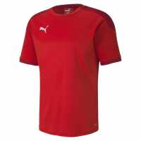 Puma Мъжка Спортна Тениска Training Top Mens Пума Червено Мъжко облекло за едри хора