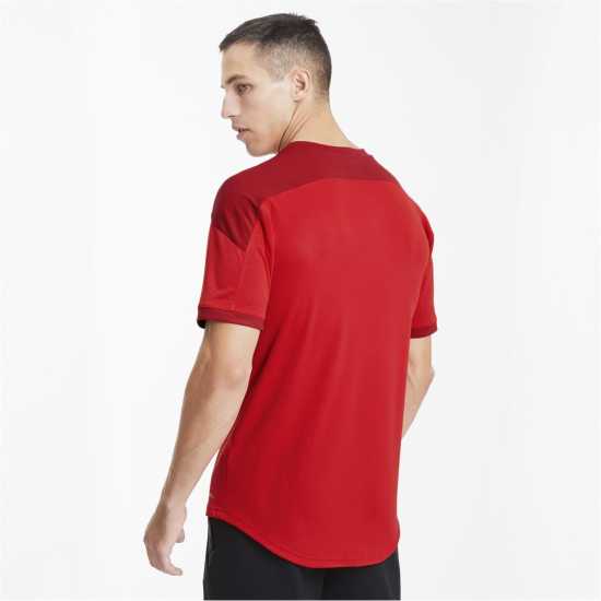 Puma Мъжка Спортна Тениска Training Top Mens Пума Червено Мъжко облекло за едри хора