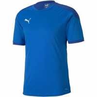 Puma Мъжка Спортна Тениска Training Top Mens Синьо/Синьо Футболни тренировъчни горнища