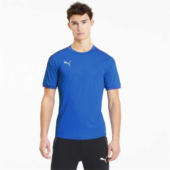 Puma Мъжка Спортна Тениска Training Top Mens Синьо/Синьо Футболни тренировъчни горнища