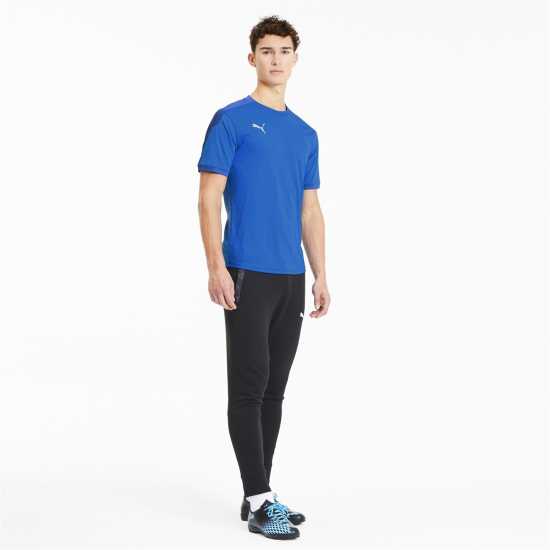 Puma Мъжка Спортна Тениска Training Top Mens Синьо/Синьо Футболни тренировъчни горнища