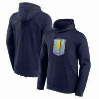 Aston Villa Fc Essential Logo Hoodie Mens Морска синьо Футболни отбори и стоки