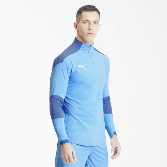 Puma Мъжка Спортна Тениска Quarter Zip Training Top Mens Отбор Синьо Мъжки горнища с цип