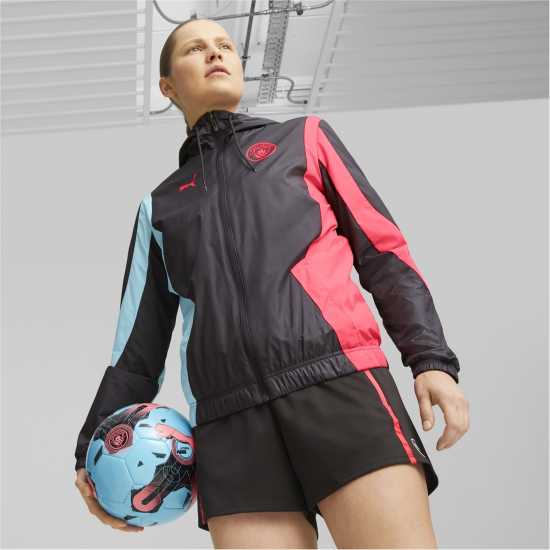 Puma Mcfc Prematch Woven Anthem Jacket W Tracksuit Top Womens  Футболни екипи за бягане