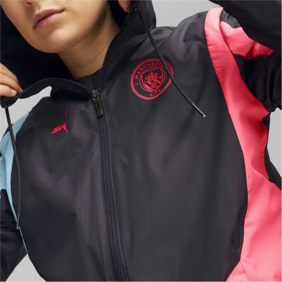 Puma Mcfc Prematch Woven Anthem Jacket W Tracksuit Top Womens  Футболни екипи за бягане