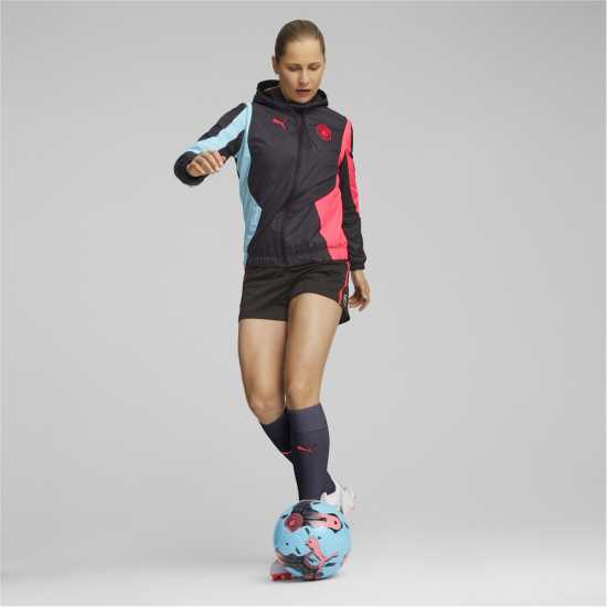 Puma Mcfc Prematch Woven Anthem Jacket W Tracksuit Top Womens  Футболни екипи за бягане