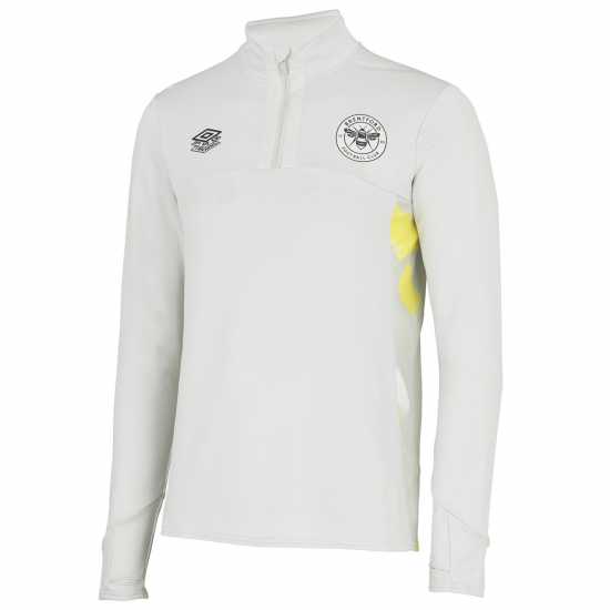 Umbro Brentford Quarter Zip Top 2024 2025 Adults Гъба/Жълто Мъжки горнища с цип