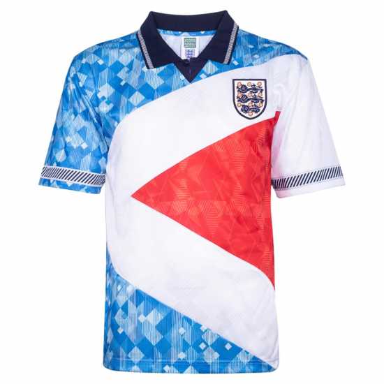 Score Draw England 1990 Mash Up Retro Football Shirt  Футболна разпродажба