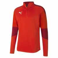 Puma Мъжко Горнище С Цип 21 Rain Zip Top Mens Пума Червено Мъжки горнища с цип