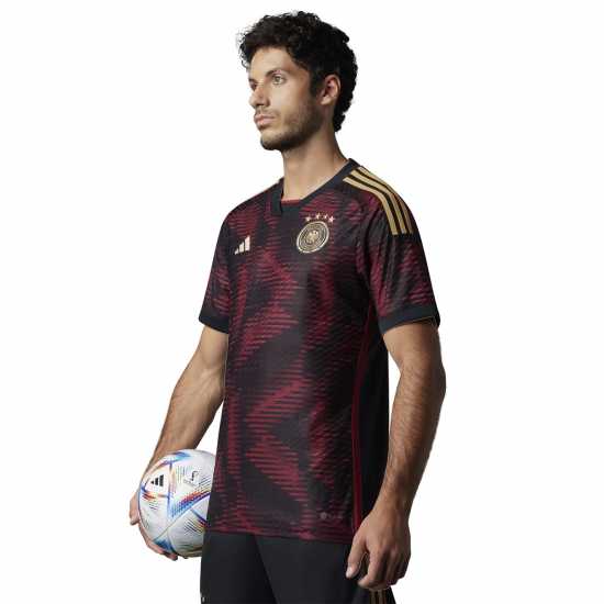 Adidas Germany Away Authentic Shirt 2022 Mens  