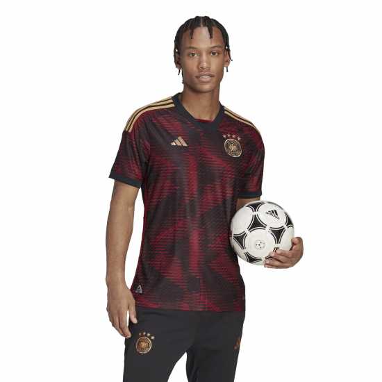 Adidas Germany Away Authentic Shirt 2022 Mens  