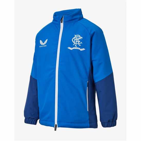 Мъжко Яке Castore Rangers Bench Jacket Mens Морска синьо Мъжки грейки