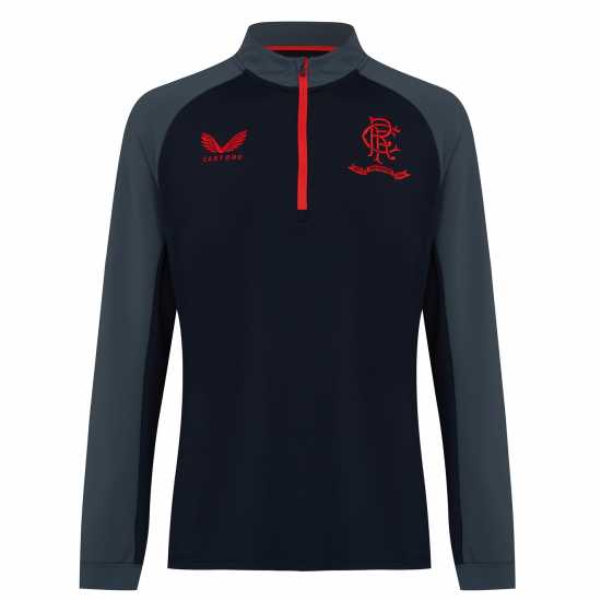 Castore Rangers Fc Zip Top Seniors Черно Мъжки горнища с цип