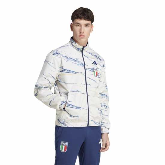 Adidas Мъжко Яке Italy 2023 Anthem Jacket Mens  Футболни екипи за бягане