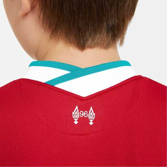 Nike Домакинска Футболна Фланелка Liverpool Home Shirt  2021 2022 Junior Boys  