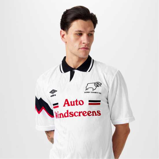 Score Draw Derby County '92 Home Shirt Adults  Футболни тренировъчни горнища