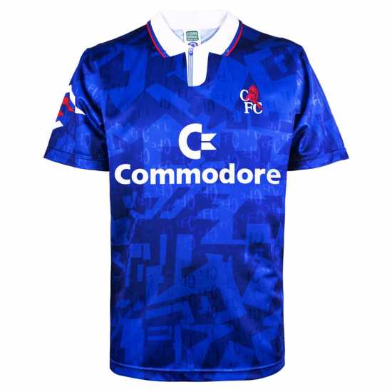 Домакинска Футболна Фланелка Score Draw Chelsea Fc Home Shirt 1992 1993  Футболни тренировъчни горнища