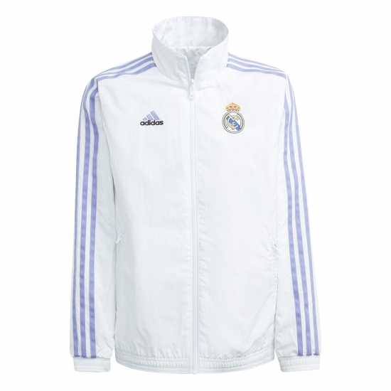 Adidas Спортни Горнище Момчета Real Madrid Anthem Jacket Kids Tracksuit Top Boys  Футболни тренировъчни якета