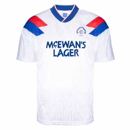 Score Draw Rangers 1990 Away Shirt Adults  Футболни тренировъчни горнища