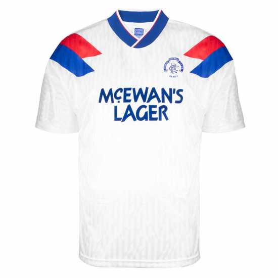 Score Draw Rangers 1990 Away Shirt Adults  Футболни тренировъчни горнища