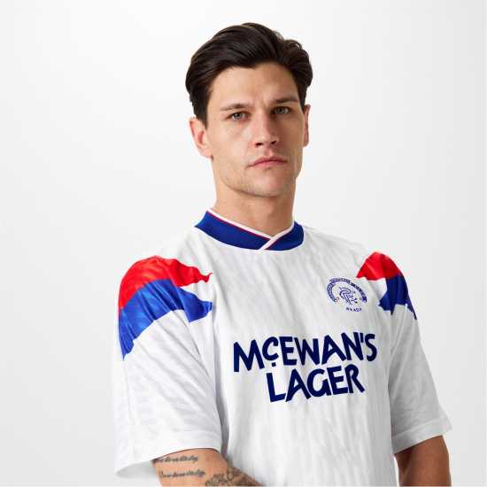 Score Draw Rangers 1990 Away Shirt Adults  Футболни тренировъчни горнища