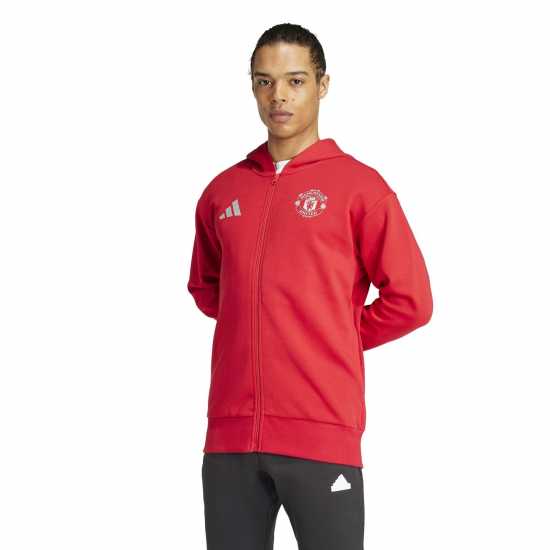 Adidas Manchester United Anthem Jacket 2024 2025 Adults  Футболни тренировъчни якета