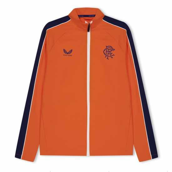 Castore Rangers Anthem Jacket 2023 2024 Juniors Оранжево Футболни тренировъчни якета