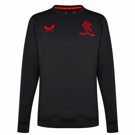 Мъжка Риза Rangers Fc Training Sweatshirt Mens Black Мъжко облекло за едри хора