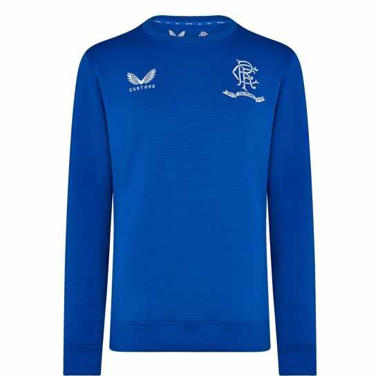 Мъжка Риза Castore Rangers Fc Training Sweatshirt Mens Синьо Мъжко облекло за едри хора