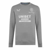 Мъжка Риза Castore Rangers Fc Training Sweatshirt Mens Grey Мъжко облекло за едри хора