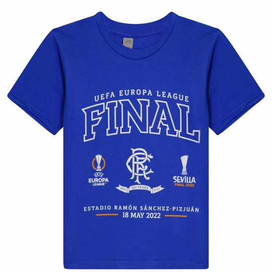 Castore Rangers Europa League Final T-Shirt Junior  Детски тениски и фланелки