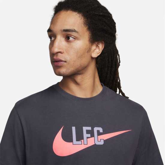 Nike Liverpool Swoosh T-Shirt Adults Gridiron Мъжко облекло за едри хора