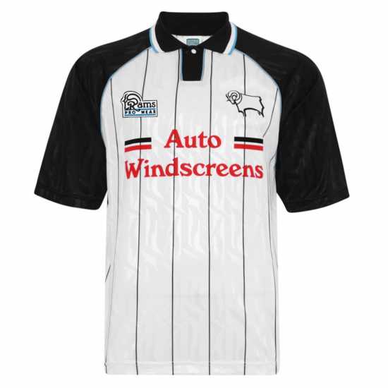 Score Draw Домакинска Футболна Фланелка Derby County Retro Home Shirt 94 Adults  Футболни тренировъчни горнища