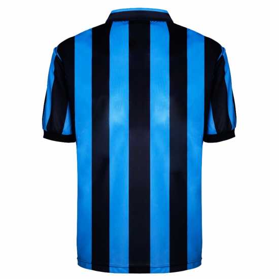 Score Draw Домакинска Футболна Фланелка Inter Milan Retro Home Shirt 90 Adults  Футболни тренировъчни горнища