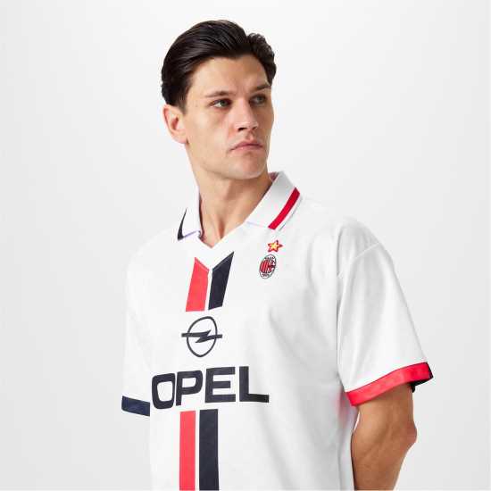 Score Draw Ac Milan Retro Away Shirt 96 Adults  Футболни тренировъчни горнища