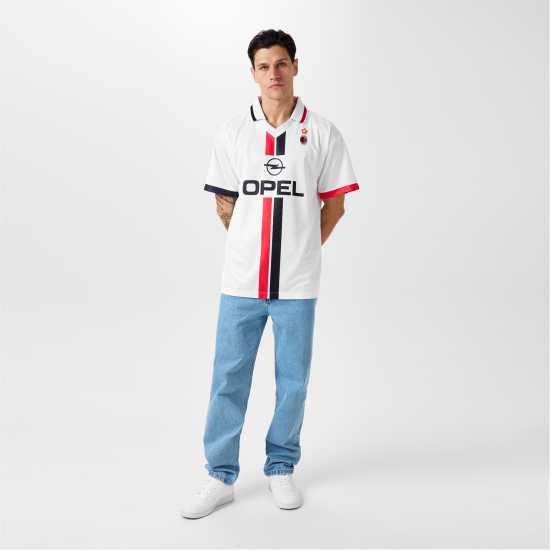 Score Draw Ac Milan Retro Away Shirt 96 Adults  Футболни тренировъчни горнища