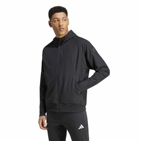 Adidas All Blacks Woven Full-Zip Hoodie 2024 Adults  Мъжки суитчъри и блузи с качулки